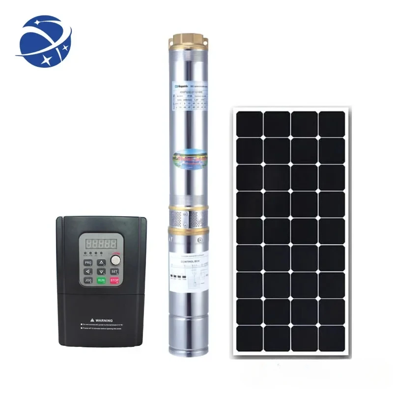 

YYHC4 Inch AC DC 220V 300V Submersible Solar Power Water Pump System For Irrigation