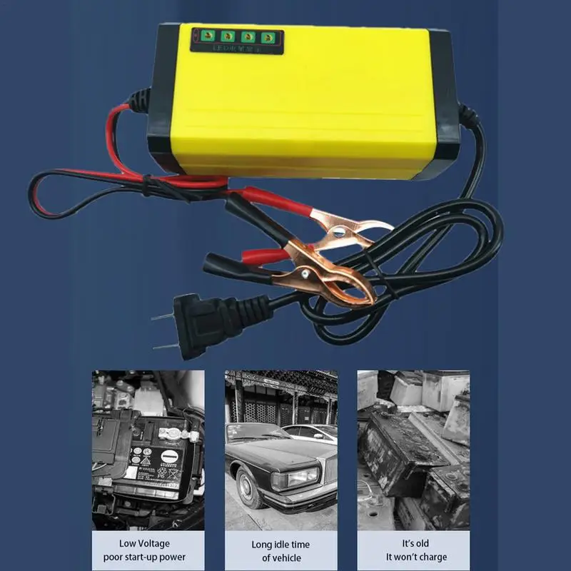 

Auto Battery Charger 12 Volt Battery Charger Battery Maintainer And Desulfator With Intelligent Interface For Electric Car