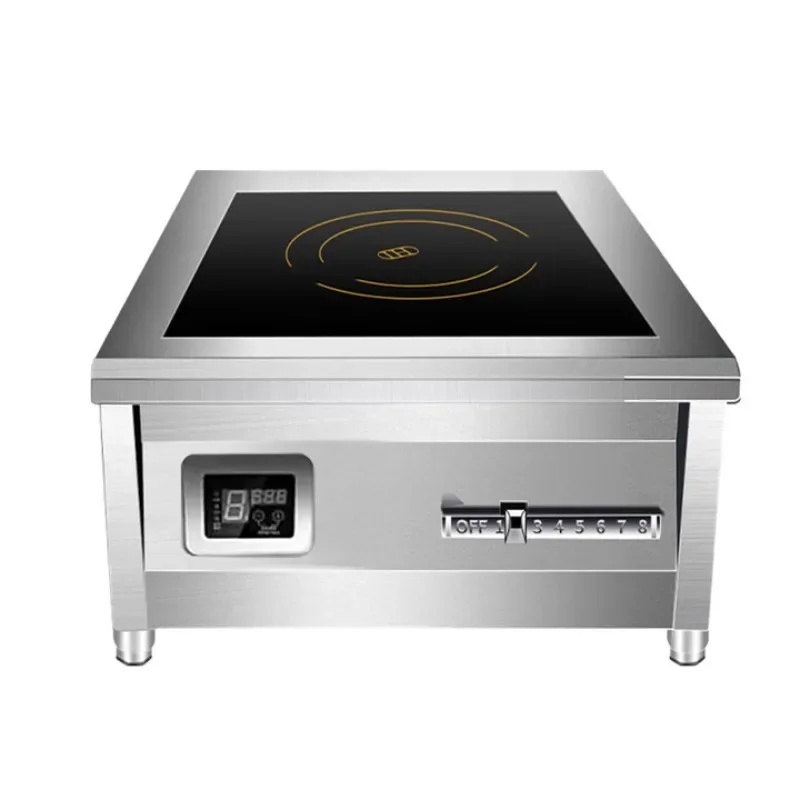 Commercial induction cooker 6000W high-power flat braised soup cooker 8000W hot fire electromagnetic cooker 12 kW