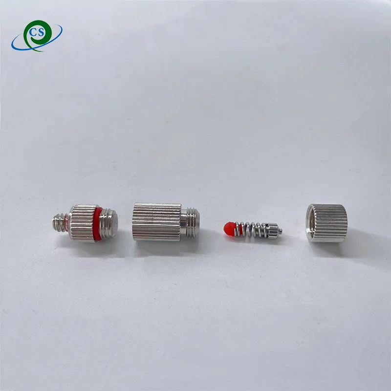 Stainless Steel Ruby Core High Pressure Fog Mist Nozzle 0.1mm High Quality Nozzle Anti-drip Water Cooling Mist Spray Nozzle