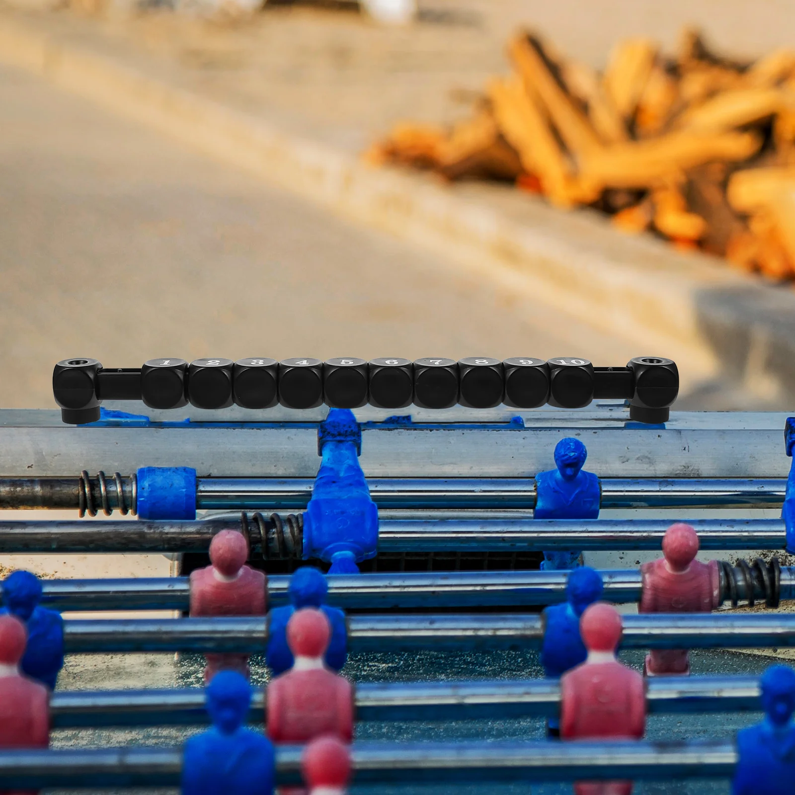 

2 шт. счетчики очков для настольных игр, надежные пластиковые счетчики для настольного футбола, с четким отображением цифр, длительный срок службы для игр в помещении