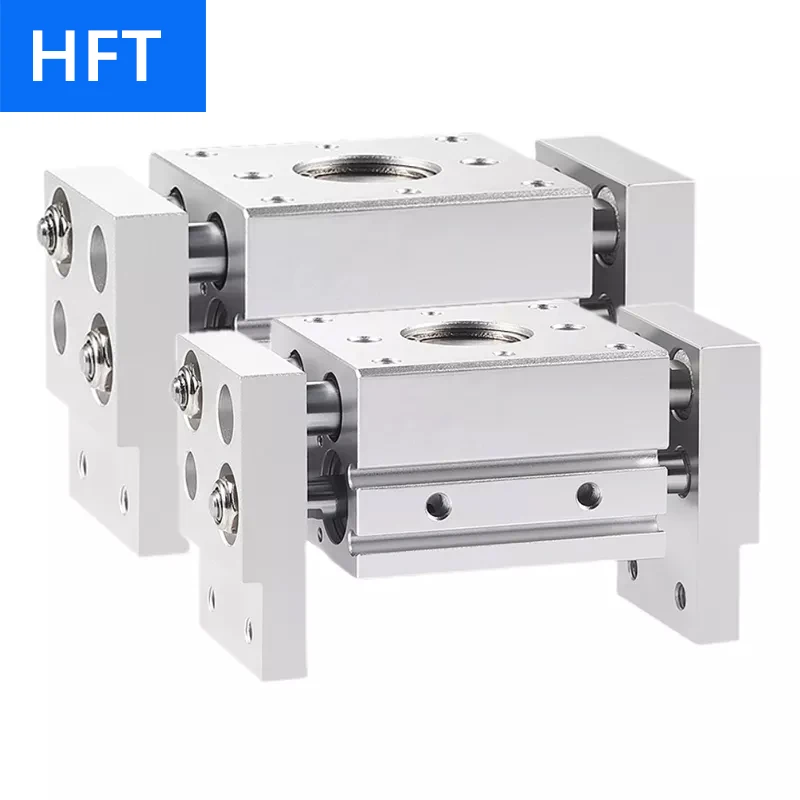 High Quality HFT Pneumatic Cylinder Large Diameter Open Clip Finger Cylinder HFT10/16/20/25/32x20/30/40/60/80/150-S