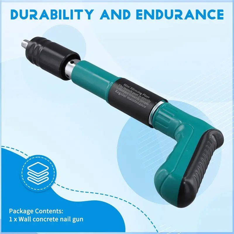 AEE2-Handheld Powerful Concrete Nail Gun Special Mini Gun Nail Gun Wall Concrete Nail Gun Decoration Wire Groove Fixed Nailer