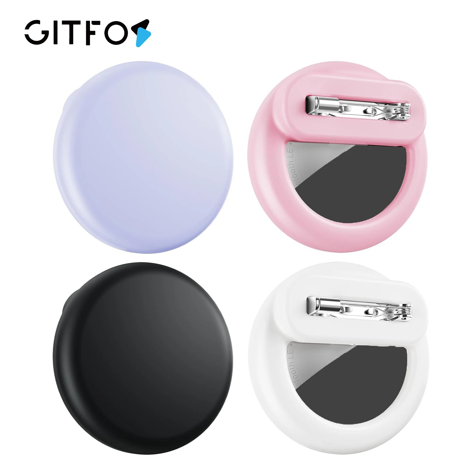 GITFOS Silicone Holder for Apple Airtag Case with Safety Pin GPS Tracker Cover for Children Elderly Hidden Inside Clothes Shoe