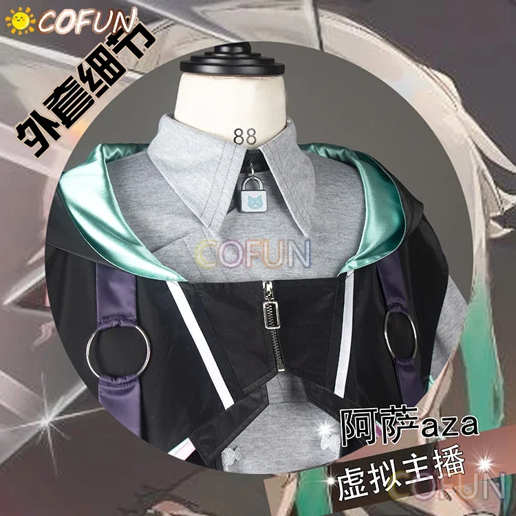 COFUN [Personalizzato] NIJISANJI Vtuber Aza Costume Cosplay Abiti di Halloween Donna Uomo Nuovo vestito uniforme