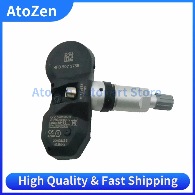 1/4 قطعة سيارة مراقبة ضغط الإطارات الاستشعار TPMS 4F0907275B 4F0907275D لأودي A4 B7 B8 A6 C6 A8 D4 Q7 R8 S4 S6 بورش VW طوارق