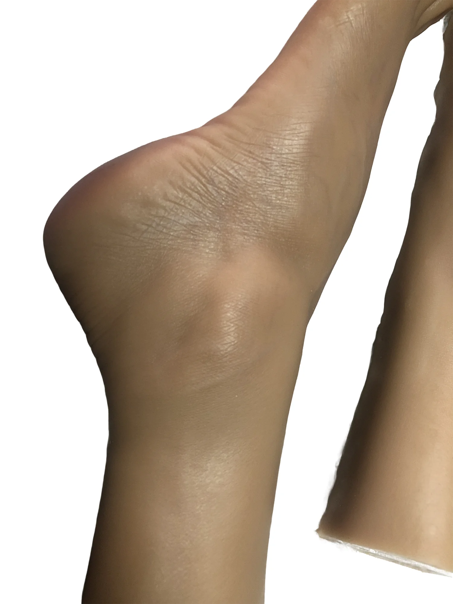 Feminino líquido silicone pé modelo falso pé de plástico para pintura foto unhas arte sapatos meia exibição adereços j36c tan cor da pele