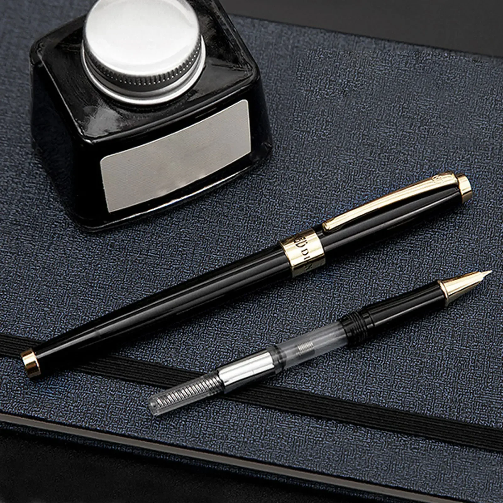 

Hongdian 515 Fountain Pen EF F nibs Ink pens forCalligraphy writing Art Office supplies Business Signature gifts Pen with box