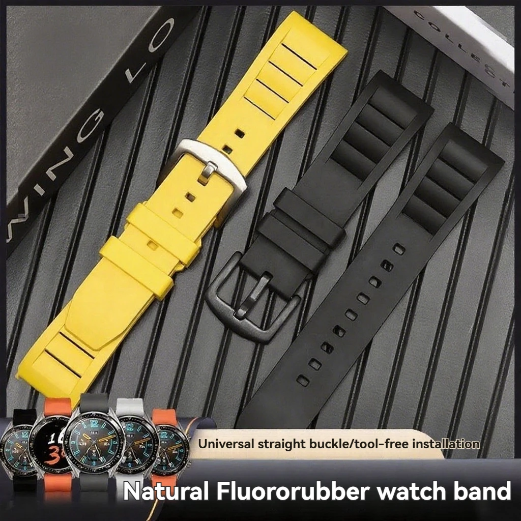 

Для Huawei GT Centennial Lingdi Tuo Songtuo унисекс дышащий спортивный быстросъемный ремешок из фторкаучука 20 мм 22 мм