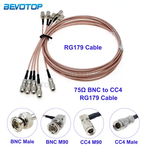 DIN 1.0/2.3 Mini BNC Male to BNC Male/Female Connector RG179 RF Coaxial Cable HD SDI 75ohm For Blackmagic HyperDeck Shuttle