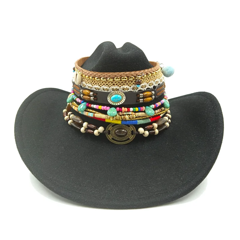 Cowboy hat 2023 new accessory leather hat Panama hat belt series hat belt buckle Unisex western chapeu cowboy