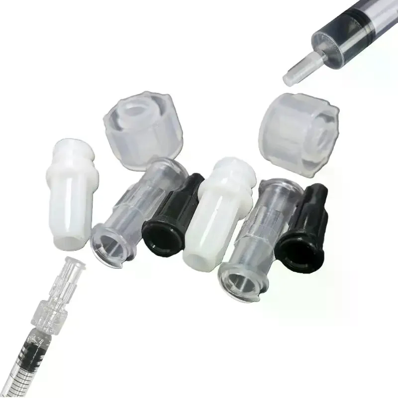 10pcs Plastic Diy Transparent Syringe Connector Leak Proof Double Helix Medical Sterile Luer Lock Adapter Accessories