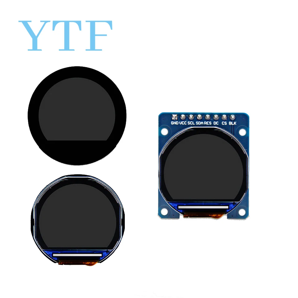 0.96 Inch Round IPS SPI TFT Display Module 0.96