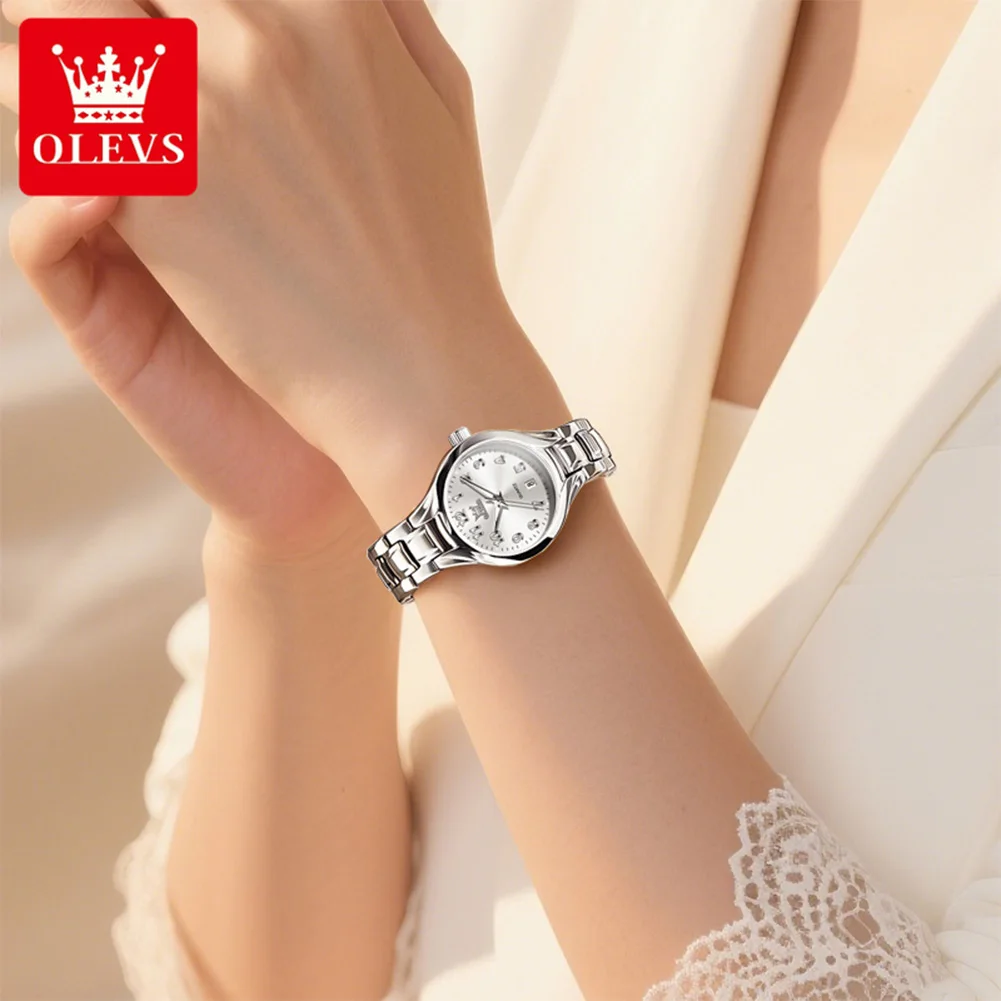 OLEVS 3650 Women Watch Luxury Original Brand Waterproof Luminous Quartz Watch Automatic Date Ladies Watches Bracelet Reloj New