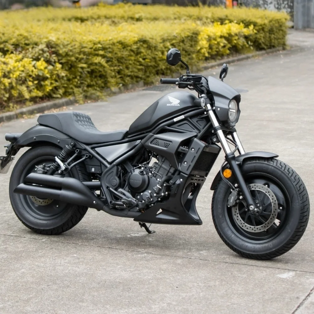 Retro Style Dual Outlet Stainless Exhaust Muffler Modified Parts fit For honda Rebel CMX300 300cmx