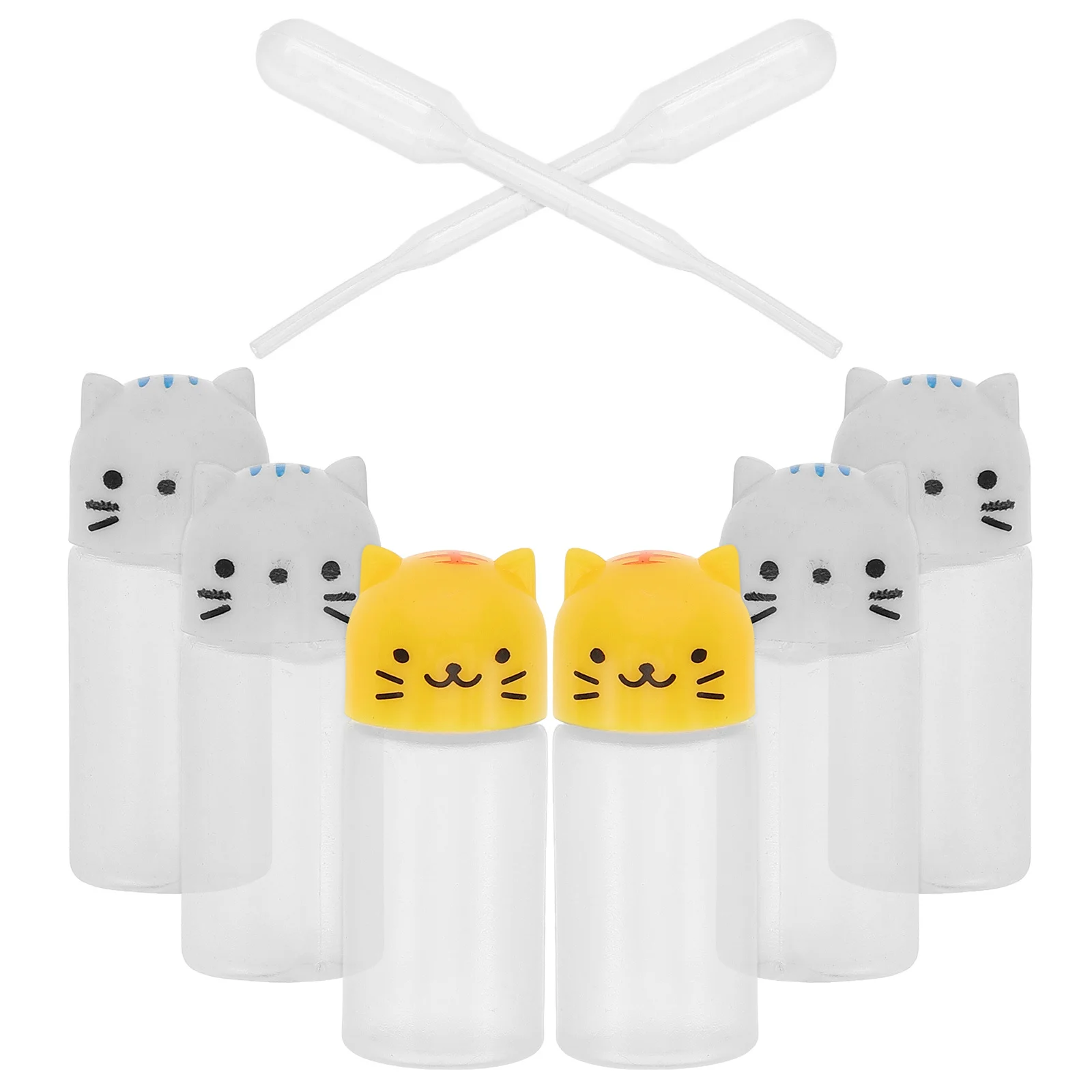 2 sets compacte sausflessen cartoon ontwerp draagbare kleine kruidencontainers buiten picknick sojasausflessen plastic