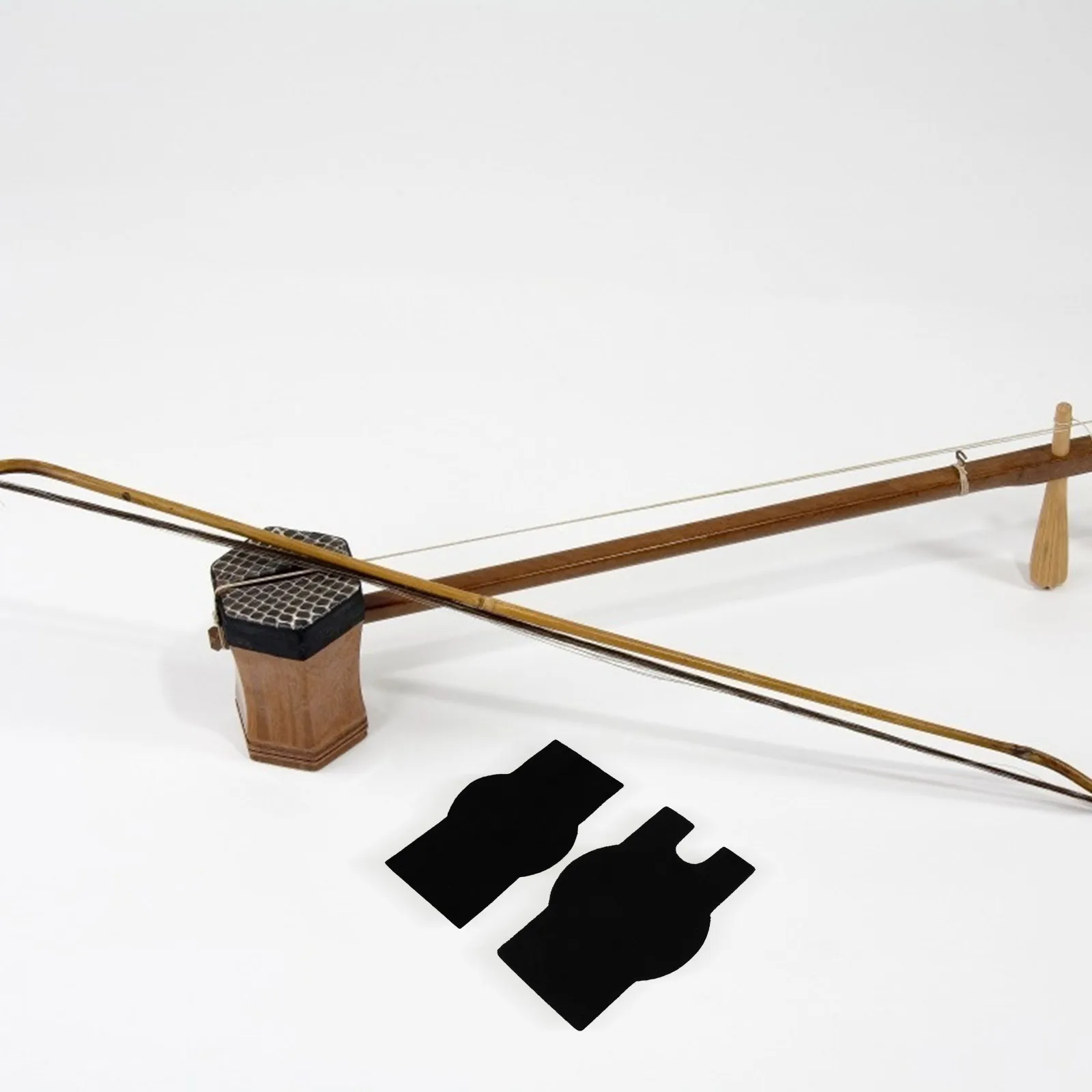 

2Pcs Erhu Anti-Skid Pad Cowhide Non-Slip Cushion for Pipa Liuqin Wear-Resistant Ductile Surface Prevents Sliding during Play