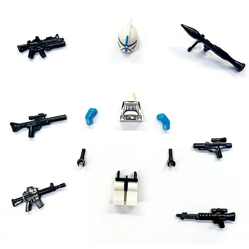 Small Particle Building Block Toy Figurine Accessories Soldier Warrior Model Puzzle Components Boys' Holiday Gift view 2