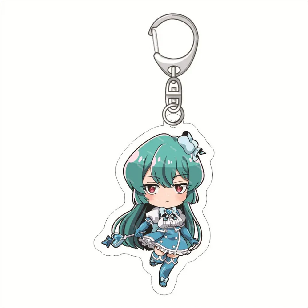 Anim egushing over magical girls Bose Araga Kiwi Morino Korisu HD Acrylic Keryring Figure Keychain Pendant Charm Gift