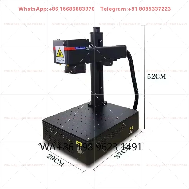 20W 30W 50W Desktop Portable Fiber  Marking Engraver Industrial DIY Craft Metal Precision Printing Equipment