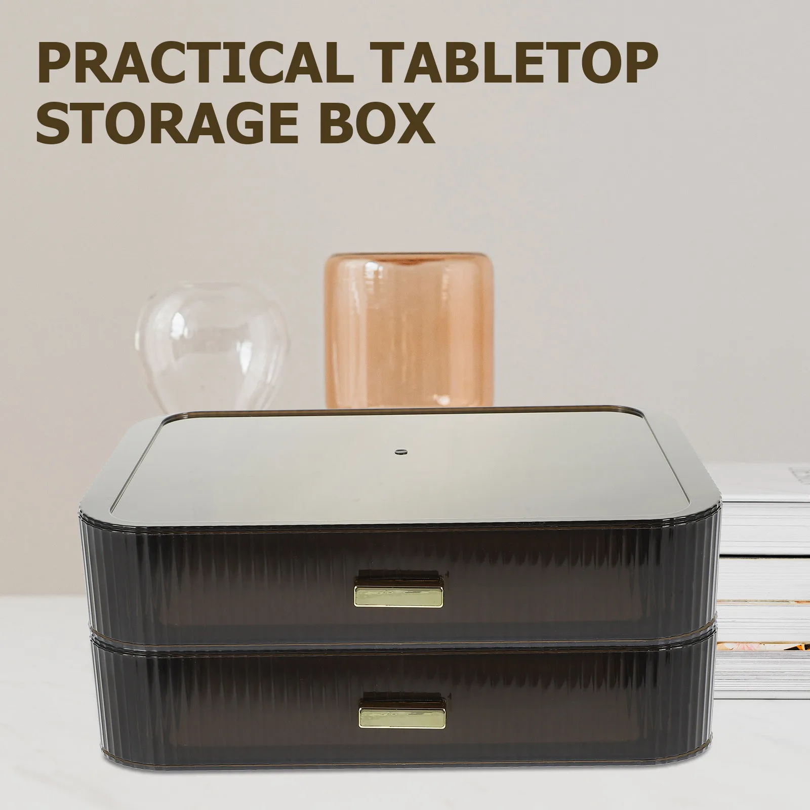 メイクアップオーガナイザーボックス 引き出し式収納容器 バスルームデスクトップ雑貨オーガナイザーホルダー