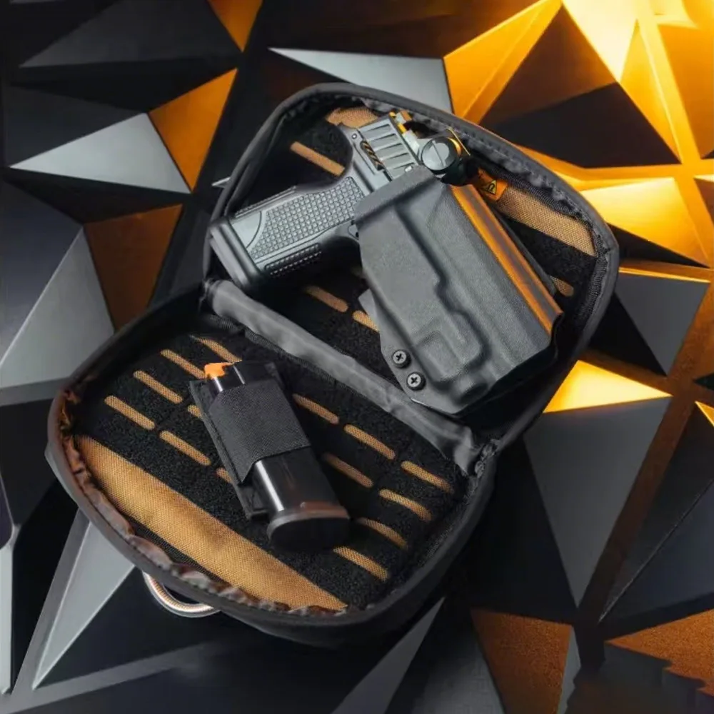 

New Tactical Concealed Gun Carry Bag Handgun Mag Shoulder Bag Fanny Pack Hunting Waist Pocket Soft Protection Pistol Sling Bag