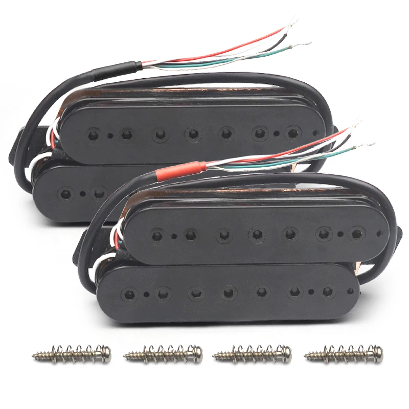 7 String Humbucker Fan Fret Pickup N-8.8k/B-14.2K 4 Conductor Cable Output Coil Splitting Guitar Pickup