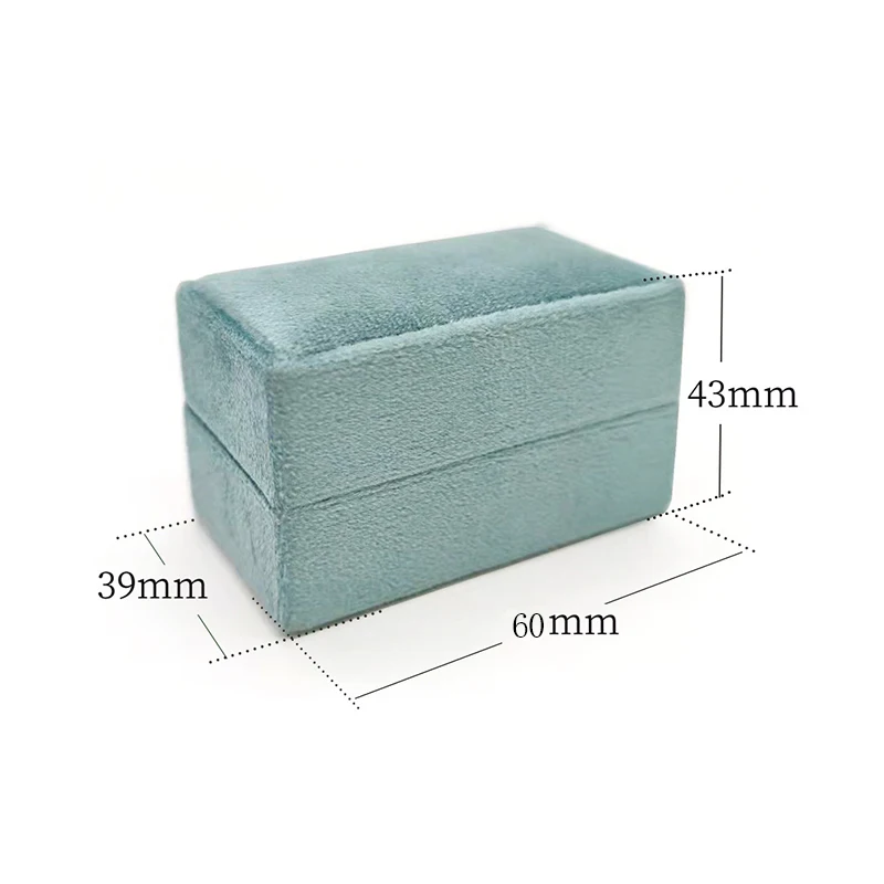 Caja De terciopelo para anillos, soporte para 3 anillos, expositor De anillos De gran cantidad, Organizador De almacenamiento De Joyas