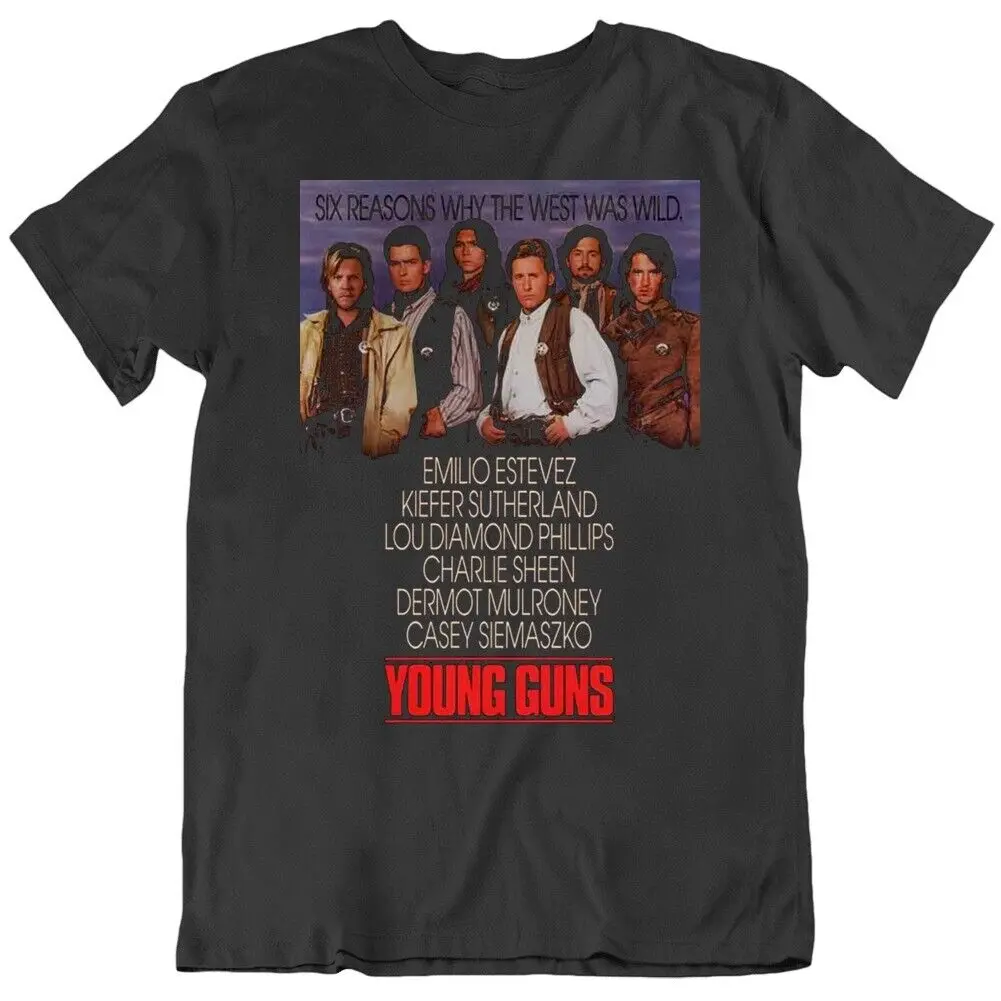 

80's Movie Young Gun Retro Movie Poster T Shirt