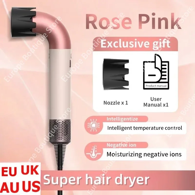 

Portable Leafless Hair Dryer Ultra Compact Negative Ion Hair Styling Tool Home Salon Travel Friendly Electric Hair Dryer