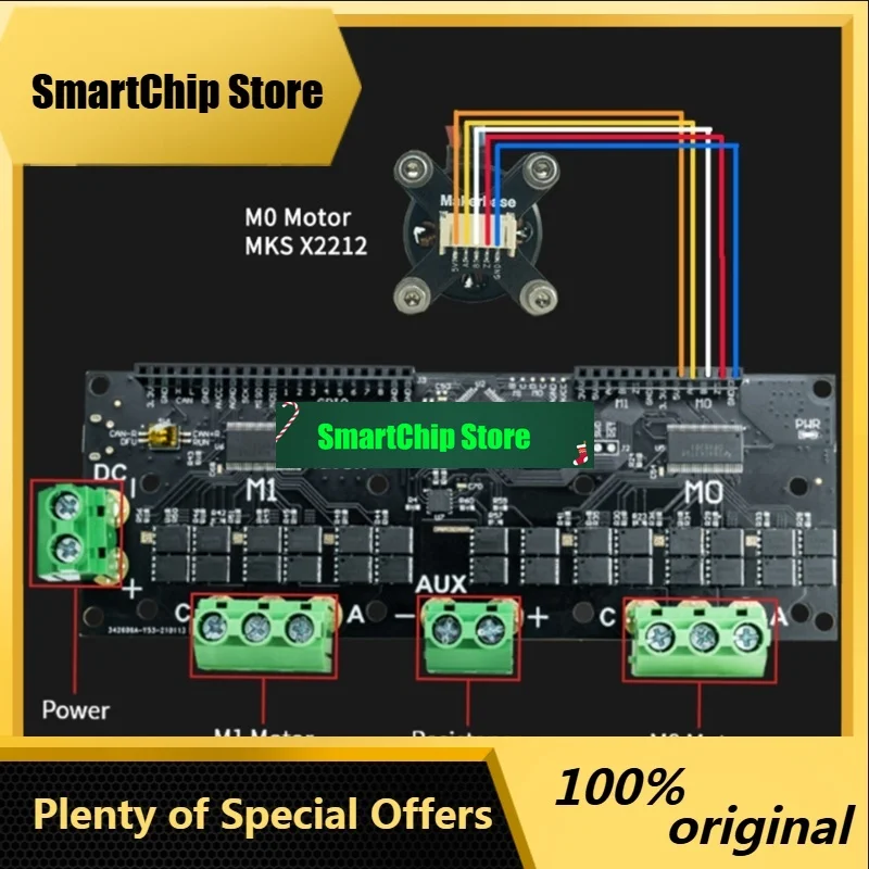 SmCpOdrive3.6 Bldc Servo Motor Controller Seamless Device Integration Foc Bldc Servo Controller Board