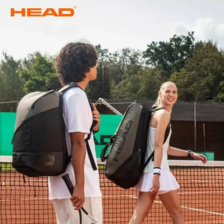 HEAD Tennis Bag Backpack French Tennis Racket Bag Large Capacity Djokovic Tournament Bag