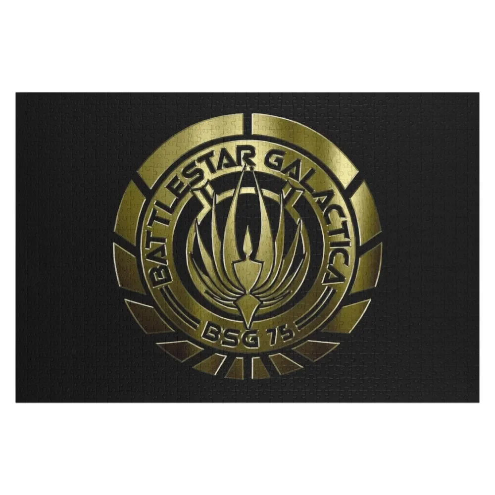 Battlestar Galactica Crest (Metal) Jigsaw Puzzle Photo Custom Wooden Boxes Puzzle