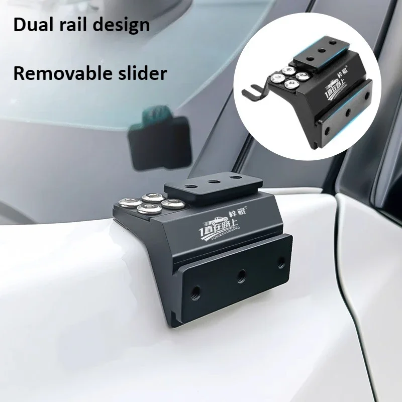 For Toyota New Tundra Car A-pillar LED Spotlight Expansion Bracket Front Hood Auxiliary Light Quick Release Dual Light Stand