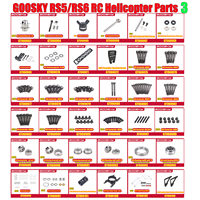 GOOSKY RS5 / RS6 RC Helicopter Parts Tail Rotor Clamp Tail Cross Shaft Tail Double Push Set Bearing Tripod Fixing Seat Parts 3