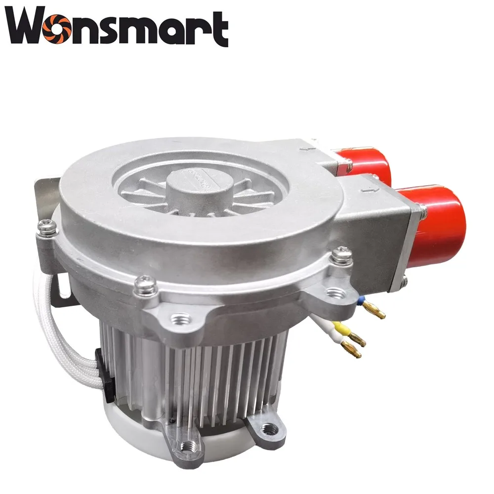 145mm Brushless DC Centrifugal Blower 40kPa Hydrogen Recirculation Aluminum Impeller Low Noise Muffler With Driver Assembly