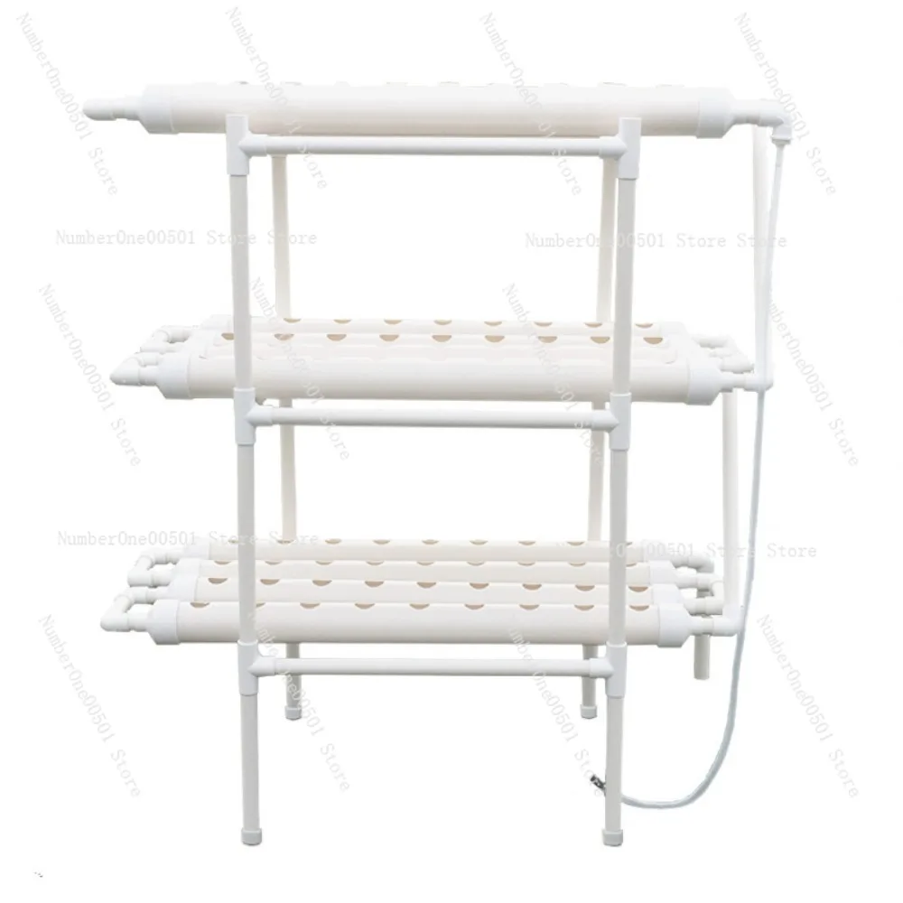 Home-Use High Yield Space-Saving Pipe Hydroponic Planter Vertical Multi-Layer Vegetable Rack Soilless Cultivation