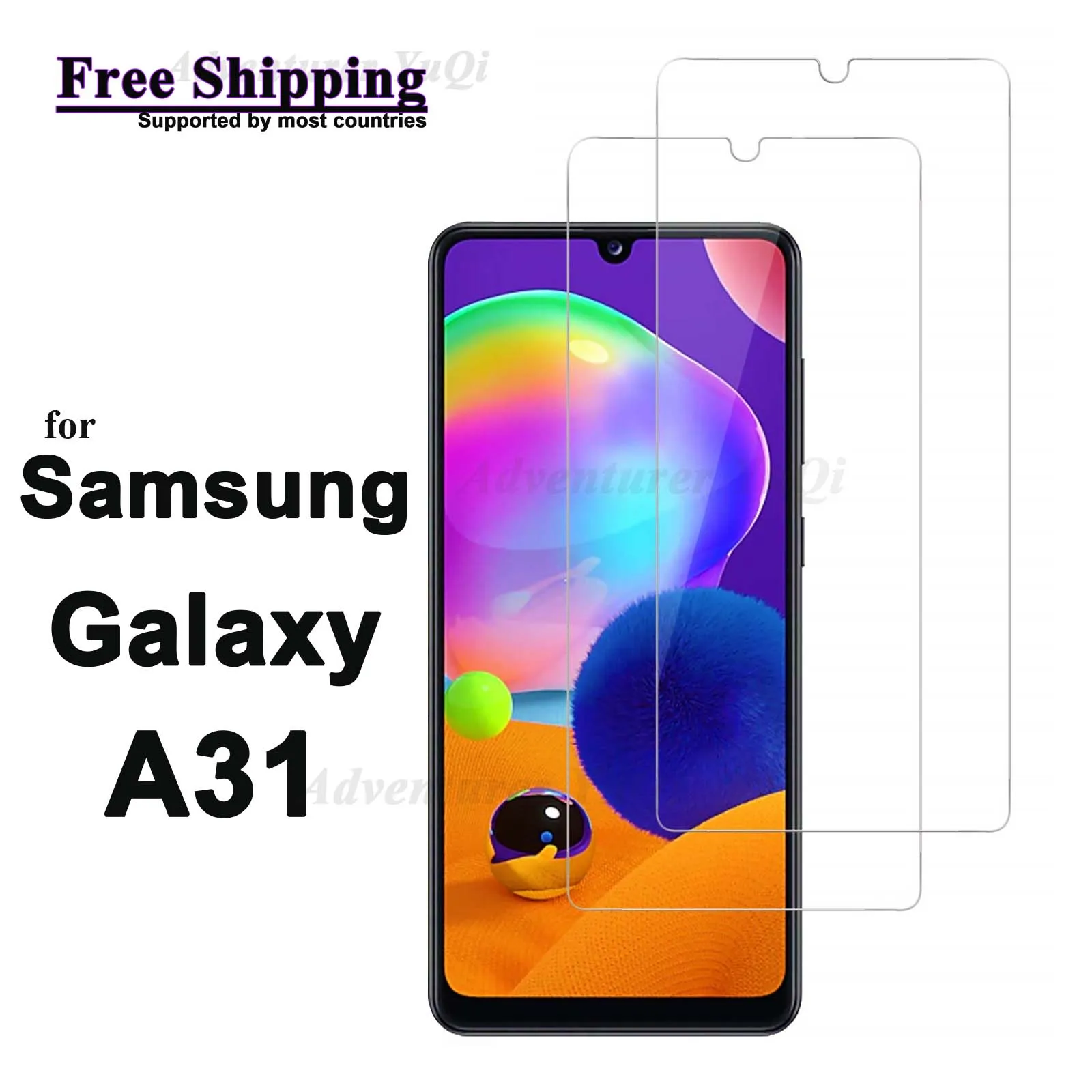 

Screen Protector for Samsung Galaxy A31 Tempered Glass Crystal HD 9H Transparent Clear Anti Scratch High Aluminum Case Friendly