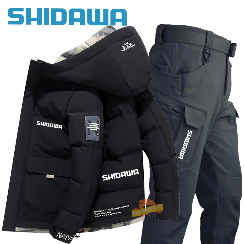 fato de pesca de inverno masculino windproof jaqueta de escalada de montanha impermeavel calca quente conjunto de pecas novo 01