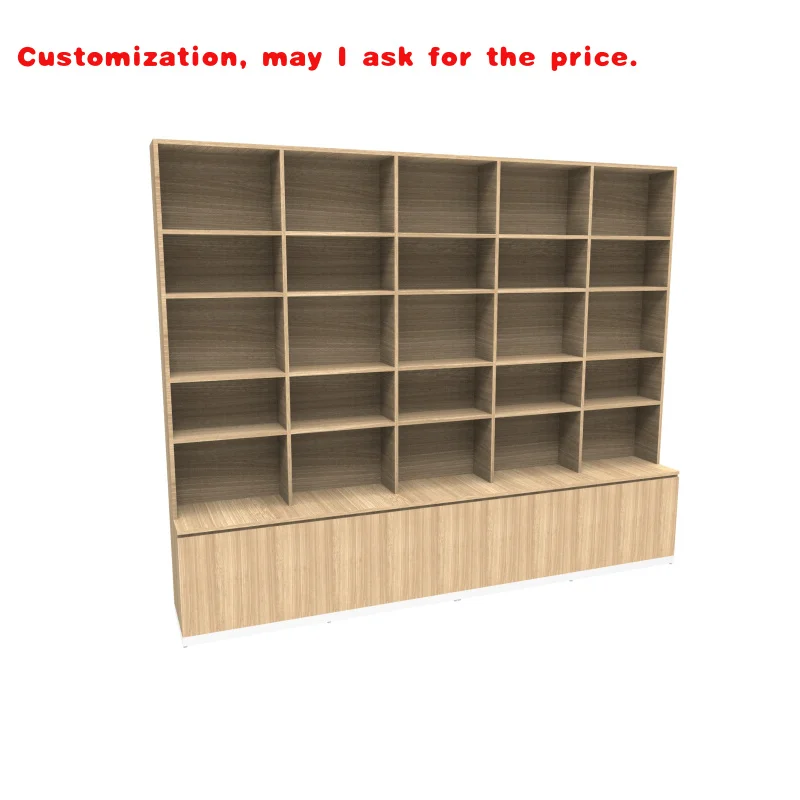 

custom.KALN Office Bookshelf Wooden Assortment Display Cabinet Library Furniture