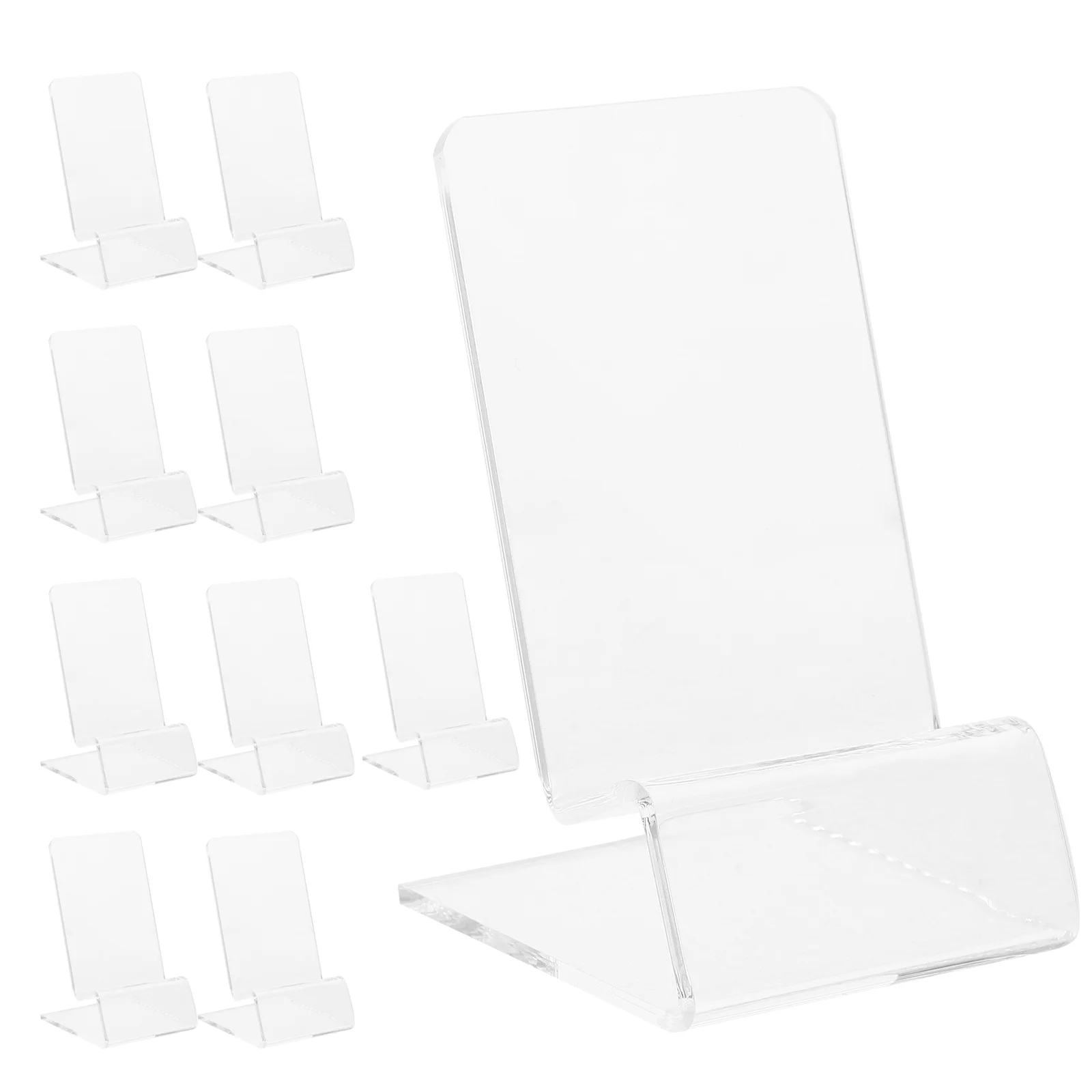 10 Pcs Display Stand Retail Show Rack Mounts Phone for Desk Countertop Holder Tablet Cute Work Accessories Base