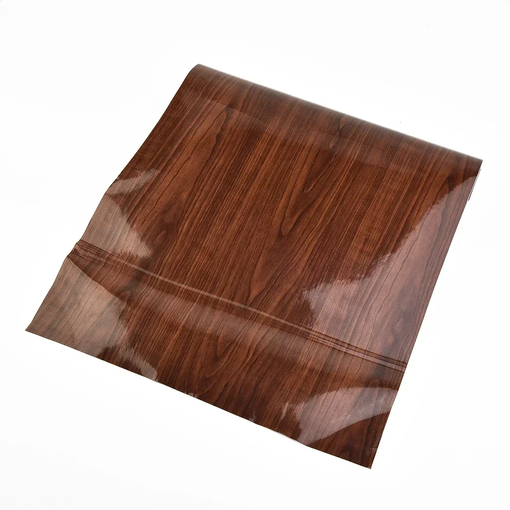 

Waterproof Car Sticker Wood Grain Accessories DIY Decal High Glossy Interior Moisture proof Sheet Vinyl Useful