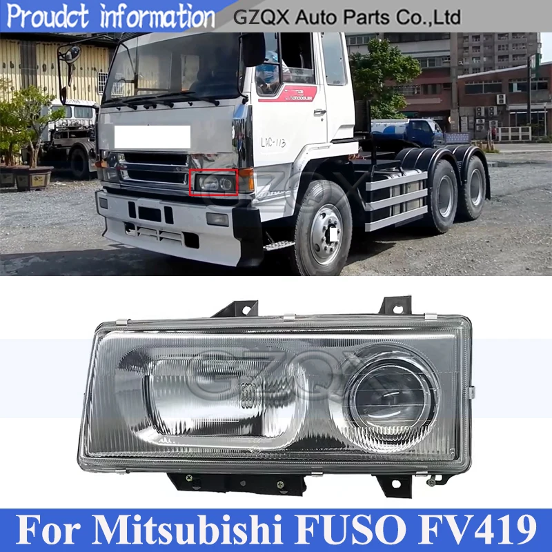 

CAPQX LHD Front Bumper Head Light Head Lamp For Mitsubishi FUSO FV419 Headlight Headlamp Front Light