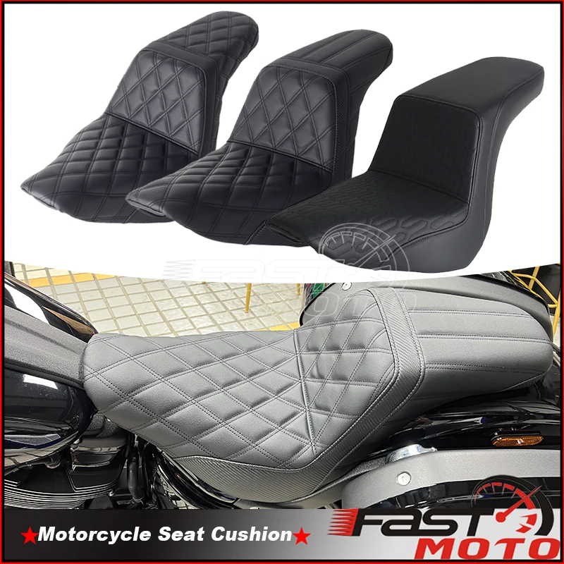 Two-Up Driver Passenger Seat Gel Pad For Harley Sport Glide Low Rider ST S Motorcycle Front Rear Cushions Leather Seat 2018-2024