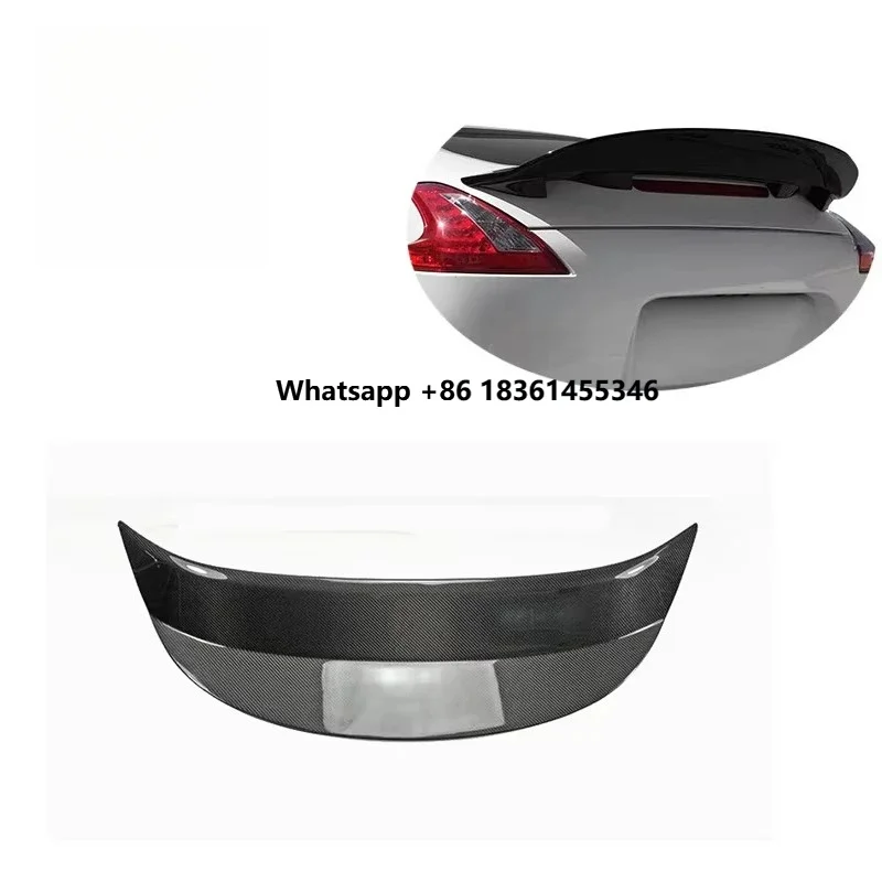 For High Quality 09-20 370Z Z34 Fair Lady Carbon Fiber Single Deck Rear Ducktail Spoiler