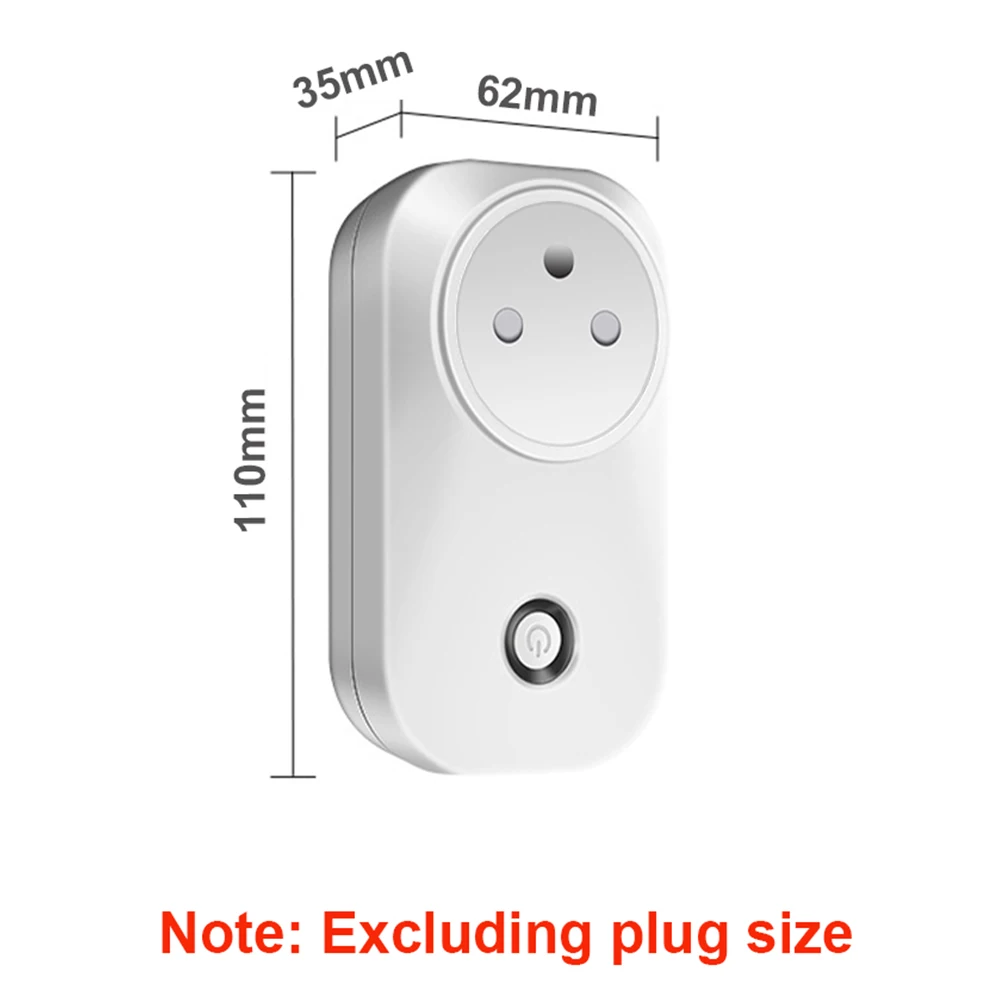 Przedłużacz z wieloma gniazdami Matter 16A z pomiarem zużycia energii, kompatybilny z uHome+, Alexa, Apple HomeKit, Google Home, SmartThings, 220V — zdjęcie produktu 6
