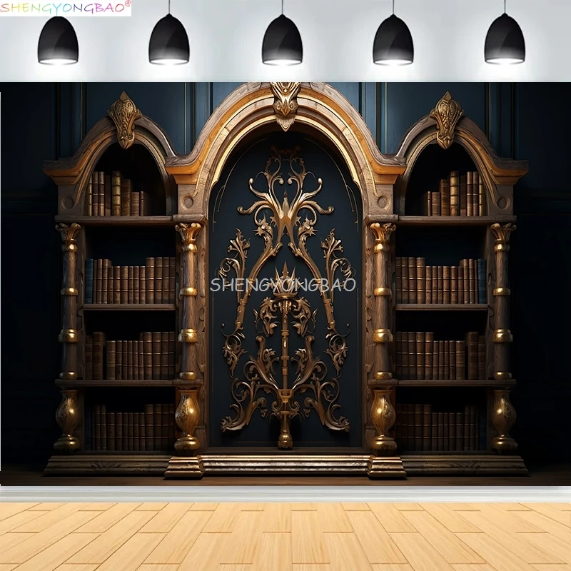 

Interior Wall And Floor Mouldings Photography Backdrops Retro Joinery Wood Paneling Palace Wedding Photo Studio OR-19