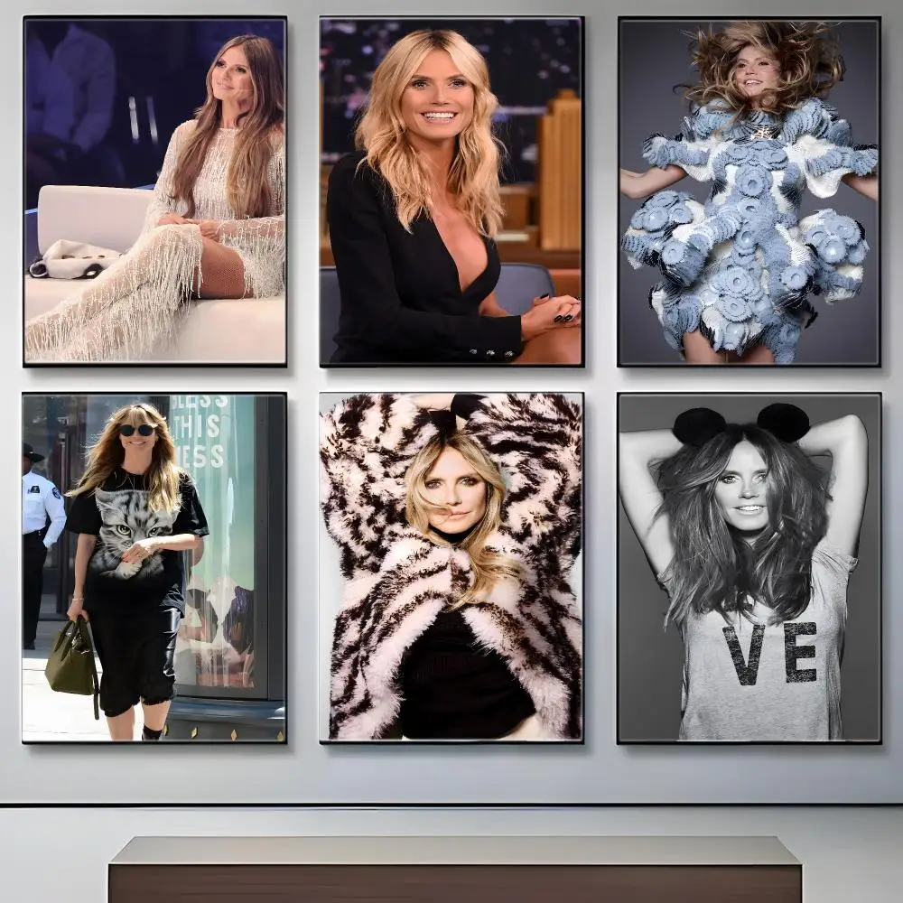 Supermodel H-Heidi Klum Poster Crease Free Waterproof Durable All Space Wall Decor