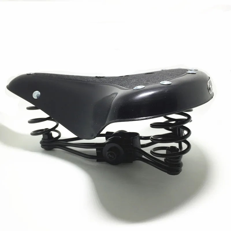 TDX-7 Sale Three-spring Saddle Plastic Shell Black Wine Red Two-color Optional Plastic Shell Bicycle Saddle