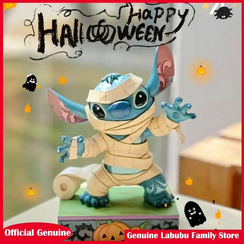 

New Halloween Mummy Stitch And Skeleton Stitch Figure Disney Stitch Anime Model Lovely Spooky Collectible Toy Gift For Kids Fans